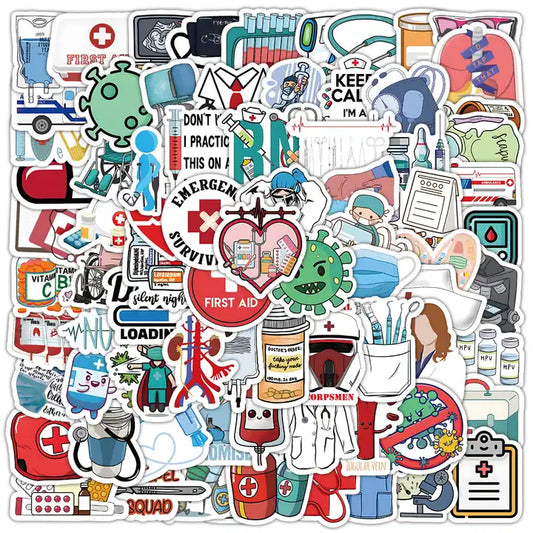 100 Medical Stickers