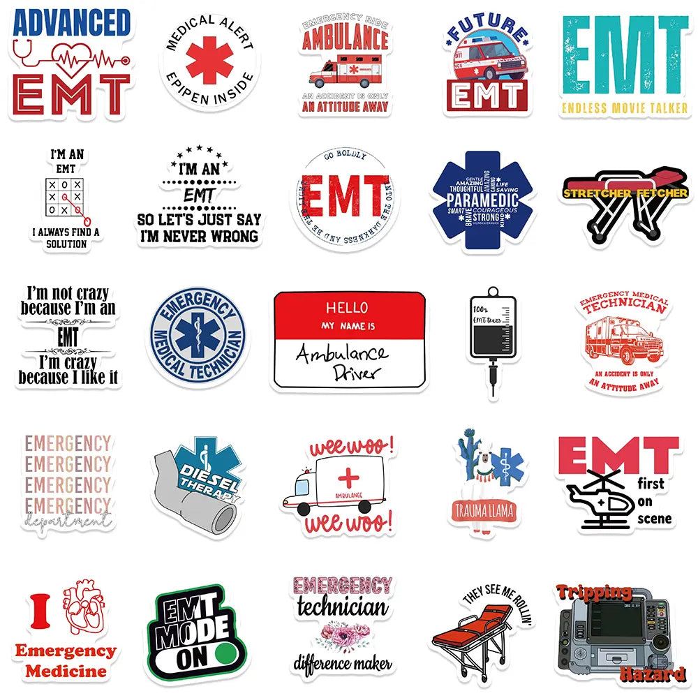 50 EMT Stickers