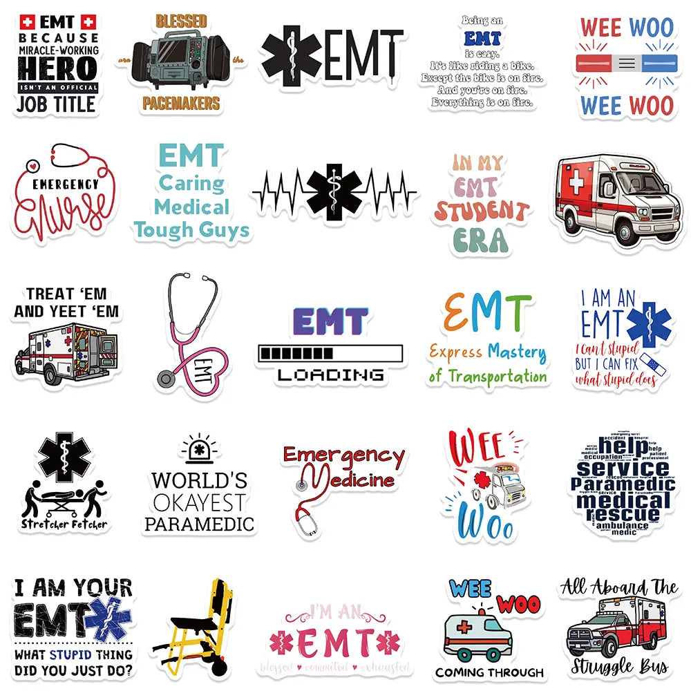 50 EMT Stickers